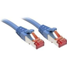 LINDY 47719 RJ45 Câble réseau, câble patch CAT 6 S/FTP 2.00 m bleu avec cliquet dencastrement 1 pc(s)