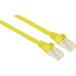 Intellinet 740838 RJ45 Câble réseau, câble patch CAT 6a S/FTP 2.00 m jaune feuille de blindage, blindage par tresse, blindé, sans halogène 1 pc(s)