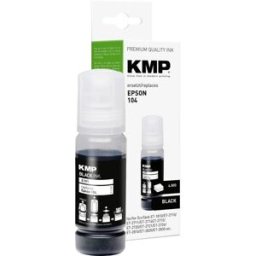 KMP Encre de recharge remplace Epson 104, T00P1 compatible noir 70 ml E191 1648,0001