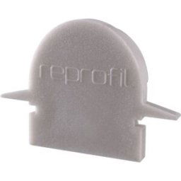 Deko Light 979621 Endkappe R-ET-01-08 Set 2 Stk, Grau Capuchon dextrémité pour profilé plastique (L x l x H) 23 x 6 x 13.5 mm 1 pc(s)