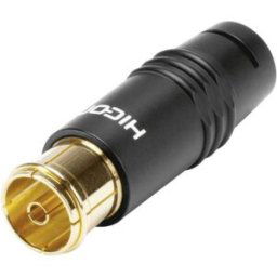 Hicon HI-ANCF02 coaxial femelle Connexions: Prise coaxiale IEC Diamètre de câble: 8 mm 1 pc(s)