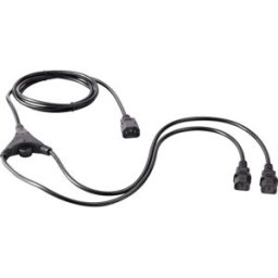 Sygonix SY-5042698 appareils IEC Câble Y noir 2.35 m