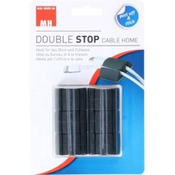Cablehome Elément de fixation 135352 Plage de Ø du faisceau 8.5 mm (max) à deux brides noir 1 pc(s)