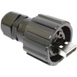 Connecteur USB 2.0 type A IP67 vérouillage à baïonnette Conec 17-200121
