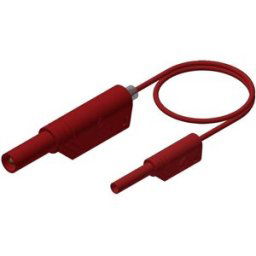 SKS Hirschmann MAL S WS 2-4 100/1 Cordon de mesure de sécurité Banane mâle 4 mm Banane mâle 2 mm 1.00 m rouge 1 pc(s)