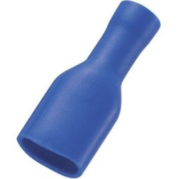 Cosse clip 6.35 mm x 0.8 mm TRU COMPONENTS FDFD2-187(8) 180 ° entièrement isolé bleu 50 pc(s)