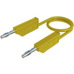 SKS Hirschmann CO MLN 150/1 Cordon de mesure Banane mâle 4 mm Banane mâle 4 mm 1.50 m jaune 1 pc(s)