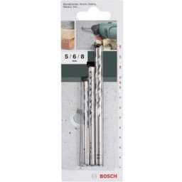 Bosch Accessories 2609255416 carbure de tungstène Jeu de forets pour béton 3 pièces 5 mm, 6 mm, 8 mm tige cylindrique 1 set
