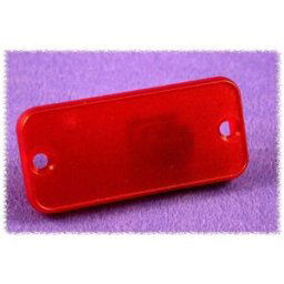 Hammond Electronics 1455CPLTRD Plaque arrière (L x l x H) 8 x 54 x 23 mm ABS rouge (transparent) 2 pc(s)