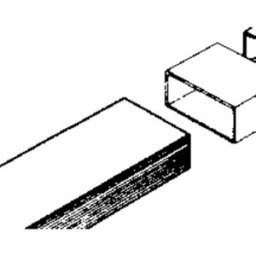 Wallair 20200110 Système de ventilation pour conduites plates 100 tube carré