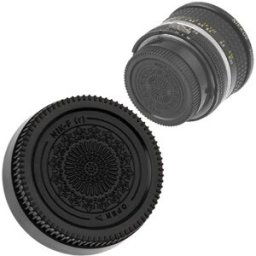 Fotodiox Capuchon arrière design noir pour tous les objectifs Nikon/Nikkor F (10CAP-Nik-R)