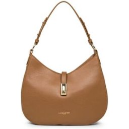 Lancaster Maroquinerie Sac besace collection Foulonné en cuir camel female