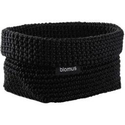 blomus Panier en textile Tela M 10x15 cm Noir