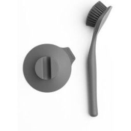 Brabantia Brosse à vaisselle avec ventouse Brabantia Gris foncé