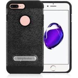Angibabe Phone Case Black with Stand for iPhone 8 Plus