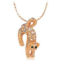 Leopard Shaped Pendant Necklace