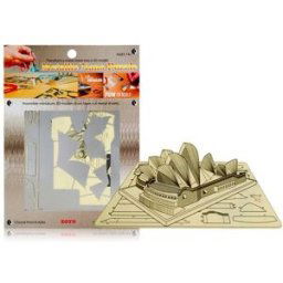 3D Model Metal Puzzle Sydney Opera Silver