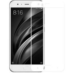 White Xiaomi Mi6 0.26mm 2.5D Arc Edge Glass Film