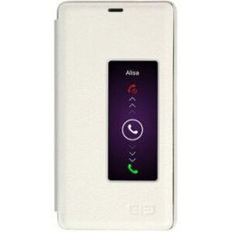 Leather Case Protective Flip Cover For Elephone S3 -White