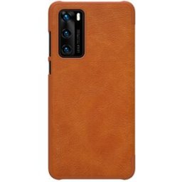 NILLKIN Leather Phone Case For HUAWEI P40 Smartphone Brown