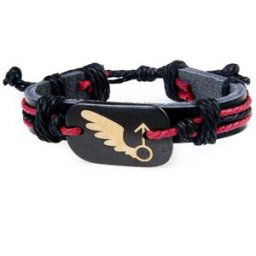 Angel Wing Bracelet Black
