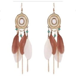 E6094 Fashion Beatiful Stylish Jewelry Earrings Coffee