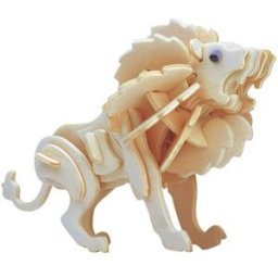 G-M028A Mini Lion Model 3D DIY Wooden Animal Puzzles