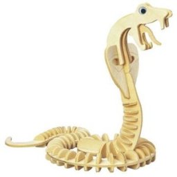 G-M006 Mini Snake Model 3D DIY Wooden Animal Puzzles