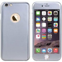 Case & Screen Protector for iPhone 6 Plus Silver