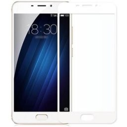 Temperd Glass Full Cover Screen Protector For Meizu M3E - White