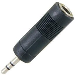 Male Plug to Female Plug Connector Black