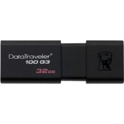 Kingston DT100G3 Digital 32GB USB 3.0 Flash Drive Black