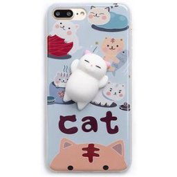 3D Lazy Cat Silicone Case For iPhone 6 Plus 6S Plus