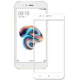 White Xiaomi Mi 5X A1 Tempered Glass 0.26mm Full Screen