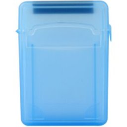 New PVC Plastic Dual 2.5' Hard Disk Case Blue