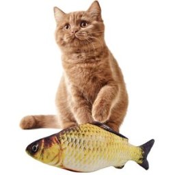 Electric 30cm Plush Fabric Simulation Fish Catfish