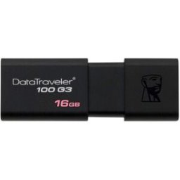 Kingston DT100G3 Digital 16GB USB 3.0 Flash Drive Black