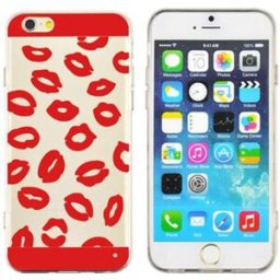 Angibabe TPU Rubber Case Red for iPhone 66S