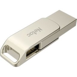 Netac U783C 64GB Type-C USB 3.0 Dual Interface USB Flash Disk Silver