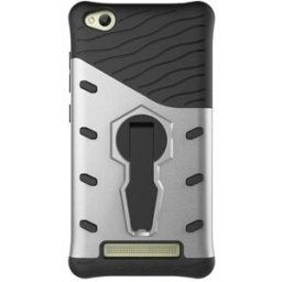Armour Series Rotating Bracket Case For Xiaomi Redmi 4A - Silver