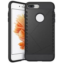 Shield Pattern Shockproof Case For iPhone 7 Plus - Black