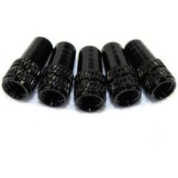 Bicycle Bike Tire Valve Caps 2pcs Black