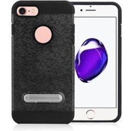 Angibabe Phone Case Black with Stand for iPhone 8