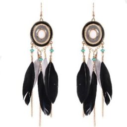 E6094 Fashion Beatiful Stylish Jewelry Earrings Black