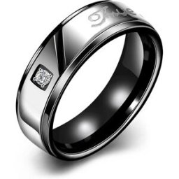 TGR100-A-9 Stainless Steel Male Ring - Size 9