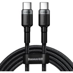 Baseus CafuLe 2m Type-C PD 2.0 Flash Charging Data Cable Black