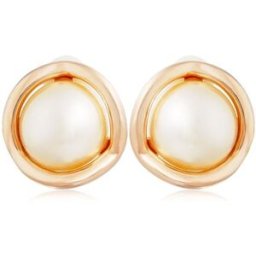 Imitation Pearl Decorated Clip-on Earrings