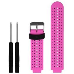 Garmin Forerunner 220 Silicon Replacement Strap Pink Black