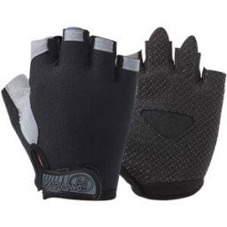 Outdoor Sports Cycling Half Finger Gloves Size L Black And Gray