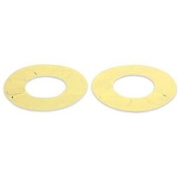 Cross Drilled Disc Brake Rotor Cover Silver